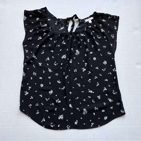 LC Lauren Conrad floral sleeveless blouse size small - Picture 1 of 9